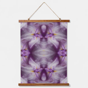 Paarse Japanse Iris Flower Abstract Hangend Wandkleed