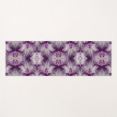Paarse Japanse Iris Flower Abstract Yogamat (Voorkant (horizontaal))