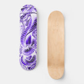 Paarse Japanse Street Cobra Classic Schaats Deck Persoonlijk Skateboard (Voorkant)