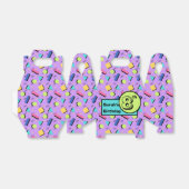 Paarse jaren '90 Vibe Eenvoudige Vormen Favor Box Bedankdoosjes (Uitgevouwen)