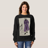 Paarse Jas Mode Hond Shirt Trap (Voorkant volledig)