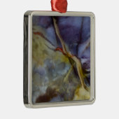 Paarse jaspis metalen ornament (Rechts)
