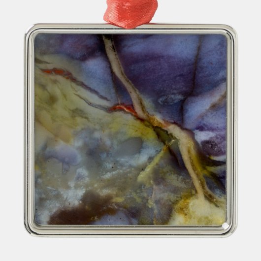 Paarse jaspis metalen ornament (Voorkant)