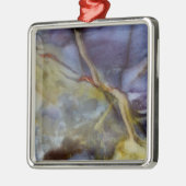 Paarse jaspis metalen ornament (Links)