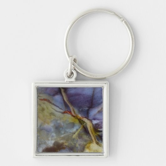 Paarse Jaspis Sleutelhanger (Voorkant)