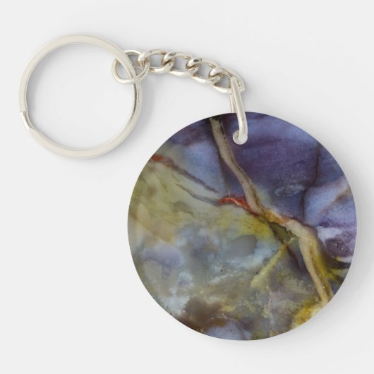 Paarse Jaspis Sleutelhanger (Voorkant)