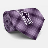 Paarse Javelin Throw Stropdas (Opgerold)