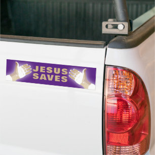 PAARSE JEZUS REDT BUMPERSTICKER