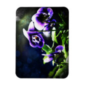 Paarse Johnny Jump Ups en Stars Magneet (Verticaal)