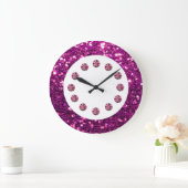 Paarse joodse wandklok (Huis)
