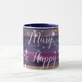  Paarse Jouw namen zijn blij Mok (Midden)