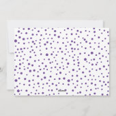 Paarse Joy, kerstflorale foto Feestdagenkaart (Achterkant)