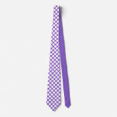 Paarse Jumbo Stippen Custom Necktie Stropdas (Voorkant)