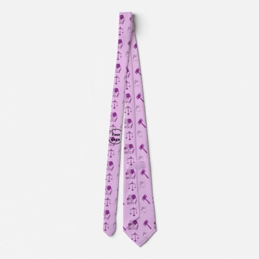 Paarse juristen stropdas (Achterkant)