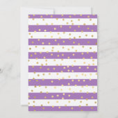 Paarse jurk Blonde Prinses Verjaardag Kaart (Achterkant)