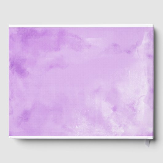 Paarse jurk Floral Quinceanera Gastenboek (Achterkant)