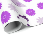 paarse jurk op wit cadeaupapier (Rol Hoek)