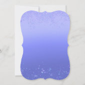 Paarse jurk vintage Quinceañera Kaart (Achterkant)