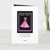 PAARSE jurken bruidsmeisje bruiloft dank u Bedankkaart (Achterkant)