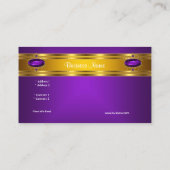 Paarse  juweel Royal Yellow Gold Rich 2 Visitekaartje (Achterkant)