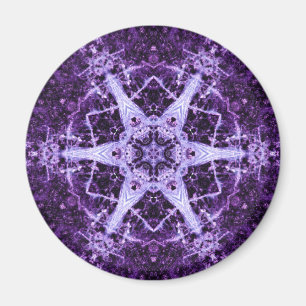 Paarse juwelen Crystal Round Magnet