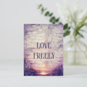 Paarse Kaart Aangepaste tekst verven (Staand voorkant)