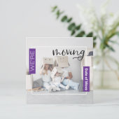 Paarse Kaart Aankondiging voor Aankondiging voor A (Staand voorkant)