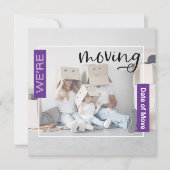 Paarse Kaart Aankondiging voor Aankondiging voor A (Voorkant)