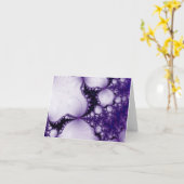 Paarse Kaart met blanco notitie (Gele Bloem)