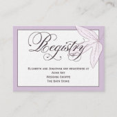 Paarse Kaart van de Informatie van de Registratie  (Voorkant)