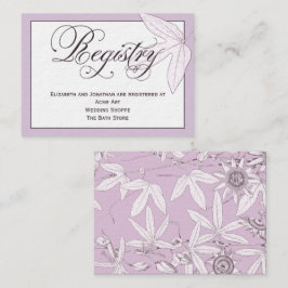 Paarse Kaart van de Informatie van de Registratie 