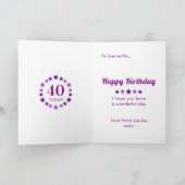 Paarse Kaart van vandaag of van elke andere leefti (Binnen)