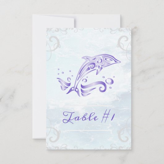 Paarse Kaart voor dolfijnweddenschappen (Achterkant)