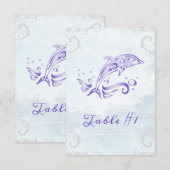Paarse Kaart voor dolfijnweddenschappen (Voorkant / Achterkant)