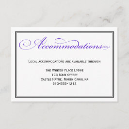 Paarse Kaart voor formele weddenschappen met scrip