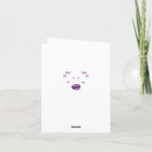 Paarse kaart voor gebaardenkaarten (Achterkant)