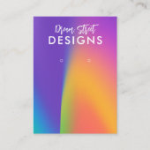 Paarse Kaart voor oorscherm Visitekaartje (Voorkant)