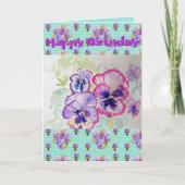  Paarse kaart voor Viola Waterverf (Voorkant)