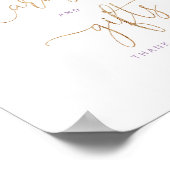 Paarse Kaarten en geschenken Poster van floreel go (Hoek)