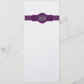 Paarse kaarten van het Menu van de Weddenschap op  (Achterkant)