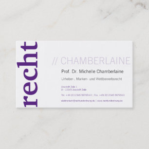 Paarse Kaarten Visitekaartje