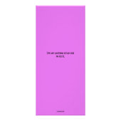 Paarse Kaarten voor het reinigen van busjes Reclamekaart (Achterkant)