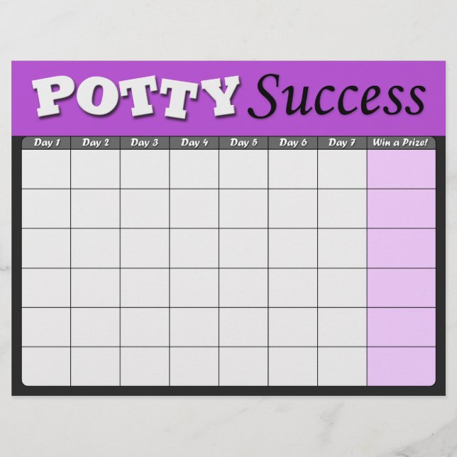 Paarse kaarten voor succesvolle training in Potty (Voorkant)