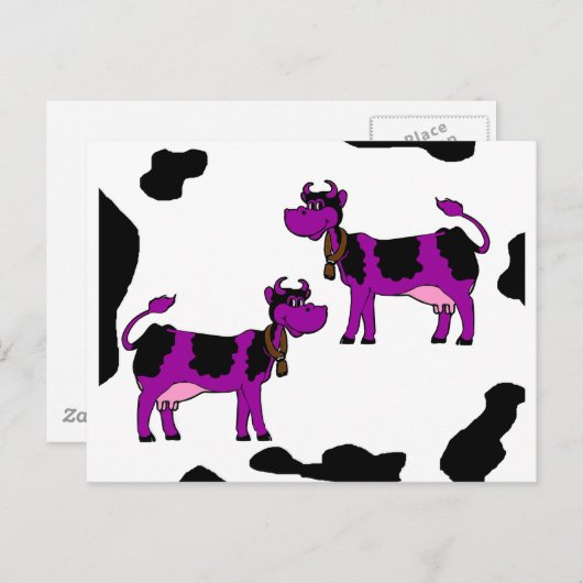 Paarse kabeljauw met zwarte en witte achtergrond briefkaart (Voorkant / Achterkant)