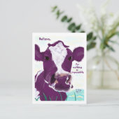 Paarse kabeljauw, misschien wel overweldigende vlu briefkaart (Staand voorkant)