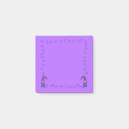 Paarse kabouters met paddenstoelen post-it® notes
