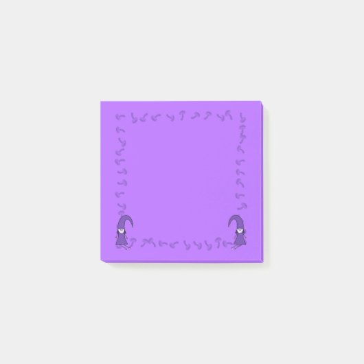 Paarse kabouters met paddenstoelen post-it® notes (Voorkant)