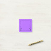 Paarse kabouters met paddenstoelen post-it® notes (Op bureau)