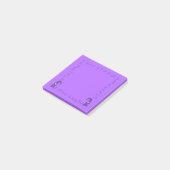 Paarse kabouters met paddenstoelen post-it® notes (Schuin)