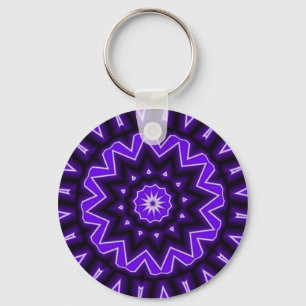 Paarse Kaledoscoop Sleutelhanger
